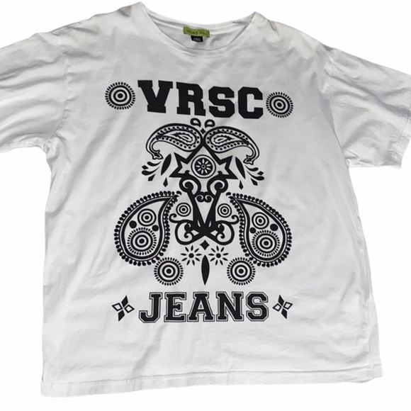 Versace Tops - Versace Jeans Classic Paisley Black Stone T-shirt